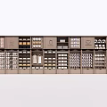 modern container supermarket shelf 3d model