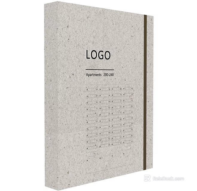 Detailed Apartment Building Public Facilities List and Community Amenities Signage 3d model 