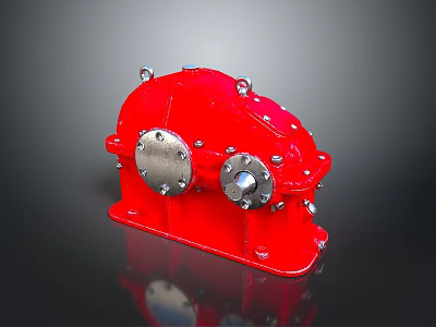 Modern Red Lighting Fixture Combination With Metal Components And Stylish Design Elements 3d model