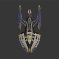 Modern Spaceship Spacecraft 3d model