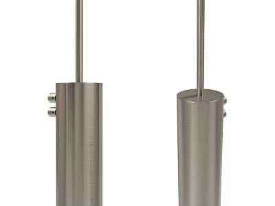Modern Cylindrical Stainless Steel Decorative Ornament Set Featuring Slender Top Rods For Home Decor 3d model
