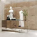 Modern display table clothing store running water table 3d model