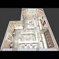 Modern Luxury Jewelry Store Interior Design With Bright Lighting Elegant Display Cases And Marble Flooring