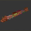 toy train toy train locomotive steam train locomotive steam locomotive 3d model