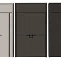 Stylish Modern Double Doors In Light And Dark Wooden Tones For Interior Design