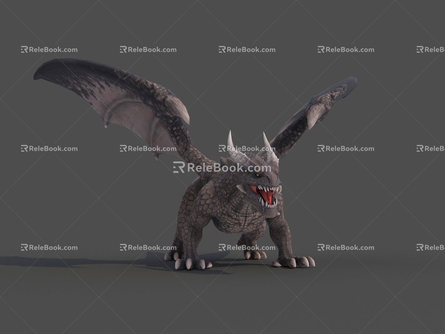 Western Dragon Flying Dragon Fire-breathing Dragon Pterosaur Monster Monster Ttroll Flying Monster 3d model