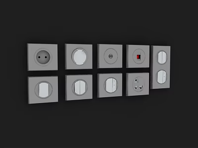 Swing Door Design For Modern Home Interior With Gray Finish And Sleek Style 3d model