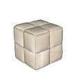 Italian Poliform sofa stool 3d model
