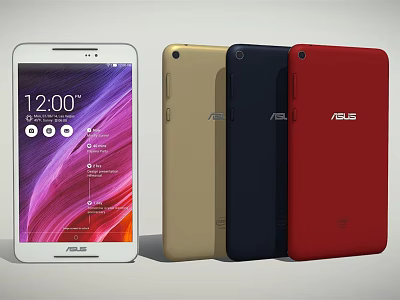 ASUS Tablets In Multiple Colors With Digital Display And Sleek Design 3d model