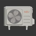MBV White Air Conditioner Fan Efficient Cooling Device For Home And Office Use 3d model