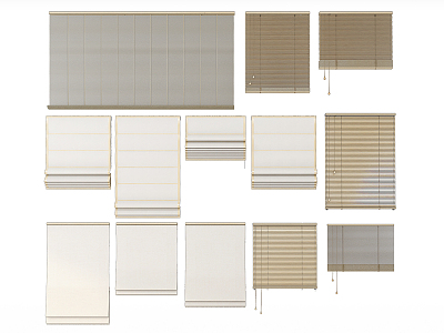 Modern venetian blinds model