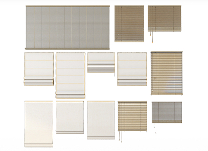 Modern venetian blinds 3d model