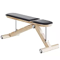 Adjustable Workout Bench With Comfortable Padding And Wooden Frame 3d model