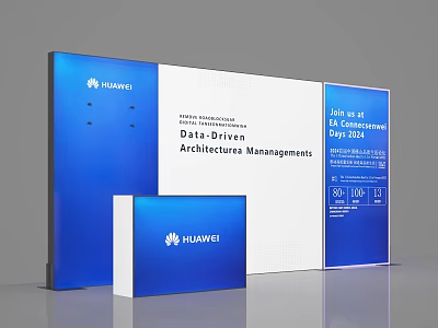 Huawei Display Board Featuring Data Driven Architecture Management And DevOps 2022 3d model
