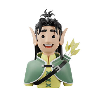 Modern Martial Arts Man Cartoon Man Anime Martial Arts 3d model