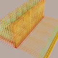 Building Component 3D Model With Reinforcement Steel Bars Grid Structure Design