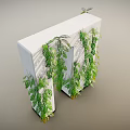 Lush Green Vines Growing On White Structure With Hanging Leaves And Small Yellow Flowers