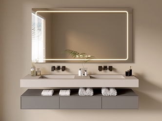 Modern Bathroom Cabinet Bathroom Basin Bathroom Ornaments 3d model