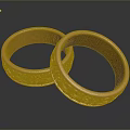 Ornate Gold Rings With Intricate Engraved Patterns And Shiny Finish