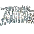 modern architecture bird's-eye view building 3d model