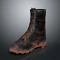 Rugged Laced Up Outdoor Boots With Textured Upper And Durable Brown Sole