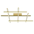Modern Minimalist Golden Metal Frame Ceiling Light With Linear Geometric Structure Design 3d model
