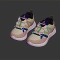 Modern sneaker Sneakers Cloth Shoes 3d model