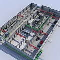 Industrial Factory Interior Featuring Robotic Arms Conveyor Belts And Production Lines