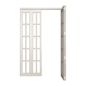 European style glass door solid wood glass lattice door partition door 3d model