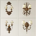 Nordic wall lamp combination 3d model