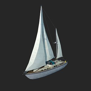 Modern Sailing 3d model