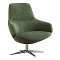 Beige Suede Office Chair With Curved Backrest Armrests And Metal Five Star Swivel Base