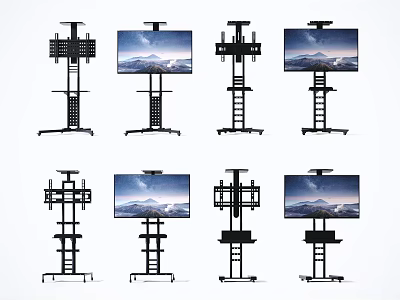 Sturdy Iron Art TV Stands With Modern Design And Multiple Styles 3d model
