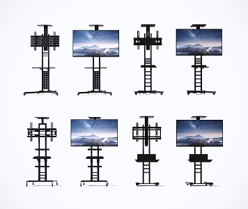 Modern bracket TV rack 3d model