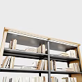 Sturdy Wooden Multi tiered Bookcase With Open Shelves Filled with Books