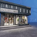 Modern Clothing Store Interior Featuring Displayed T-shirts Colorful Apparel Comfortable Chairs And Table