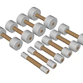 Various Sizes Metal Dumbbells With Wooden Handles For Fitness Training