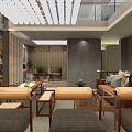 Modern Dining Living Room Interior Design With Wine Rack Wall Bar Stools And Pendant Light
