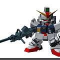 Technology Exhibition Hall Featuring Future Tech Style Gundam Model With Detailed Design Elements