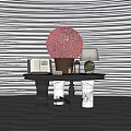 Modern CCD end stage ornaments combination 3d model