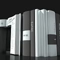 Sunac Bookstore 24 Hour Book Shaped Architecture Featuring Interior Scenes Design 3d model