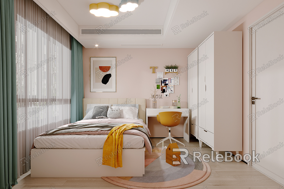 Modern Tatami Bedroom Children's Room model