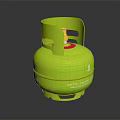 Green Portable LPG Gas Cylinder With Secure Handle For Home Cooking Use
