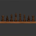 Classic Chess Board Entertainment With Wooden Pieces And Checkerboard Pattern