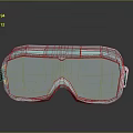 Transparent Blue Safety Goggles For Everyday Use With Reflective Effect And Modern Design