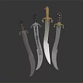 Modern Dagger Sword 3d model