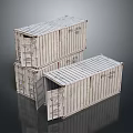 Container Cargo Box Cargo Box Trunk Box Luggage Leather Box Leather Box Container 3d model