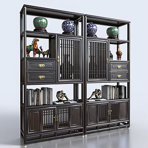 Antique Shelf 3d model