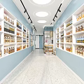 Pet Store In Mall With Blue Decor Display Shelves And Pet
