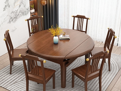 Dining table and chair model